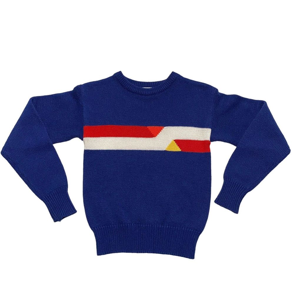 PACIFIC TRAIL SKI STUFF Vintage Sweater 100% Acrylic Youth Small **READ FOR SIZE
